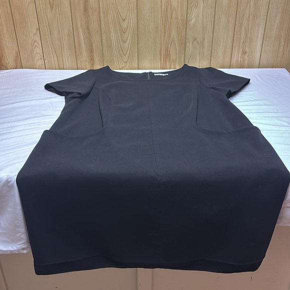 Eliza J Black Dolman Sleeve Sheath Dress. Plus size - Picture 3 of 6